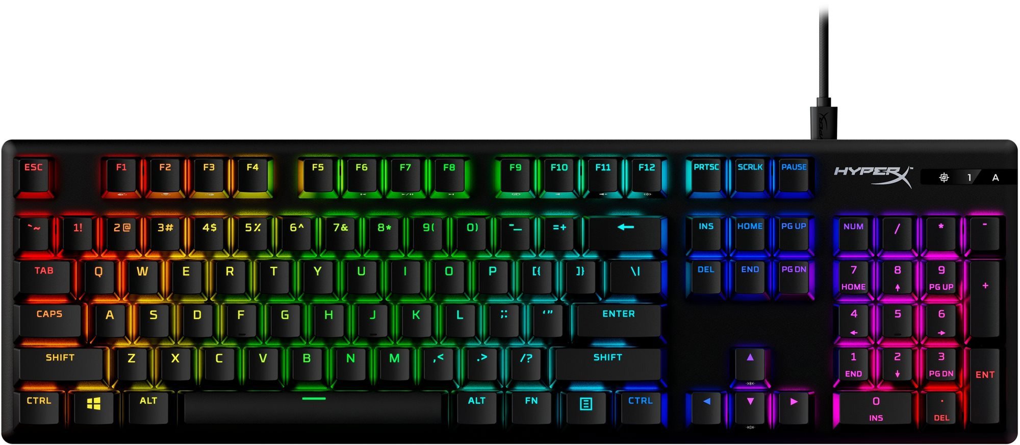 Herní klávesnice HyperX Alloy Origins PBT Red - US
