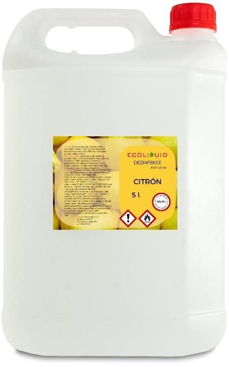 Dezinfekce na ruce ANTIVIRAL dezinfekce na ruce Citron 5 l kanystr