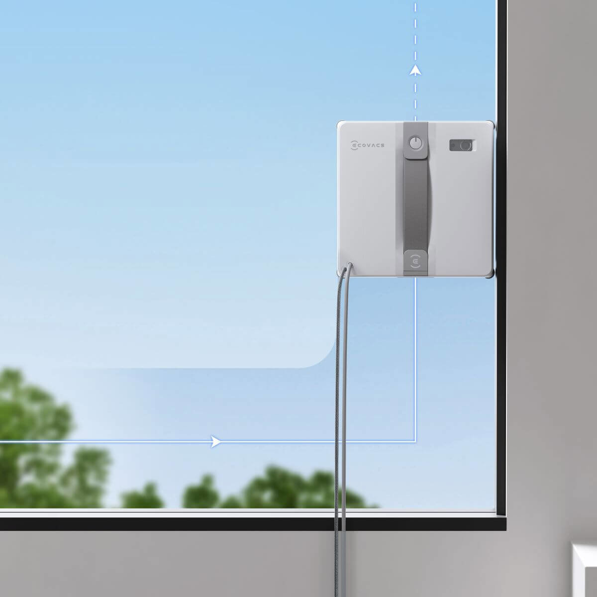Robotic window cleaner ECOVACS WINBOT MINI grey
