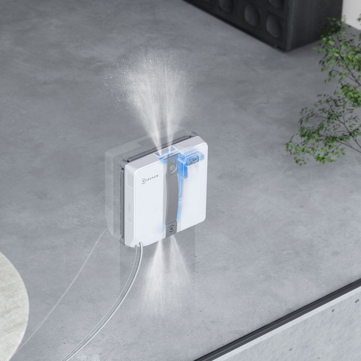 Robotic window cleaner ECOVACS WINBOT MINI grey