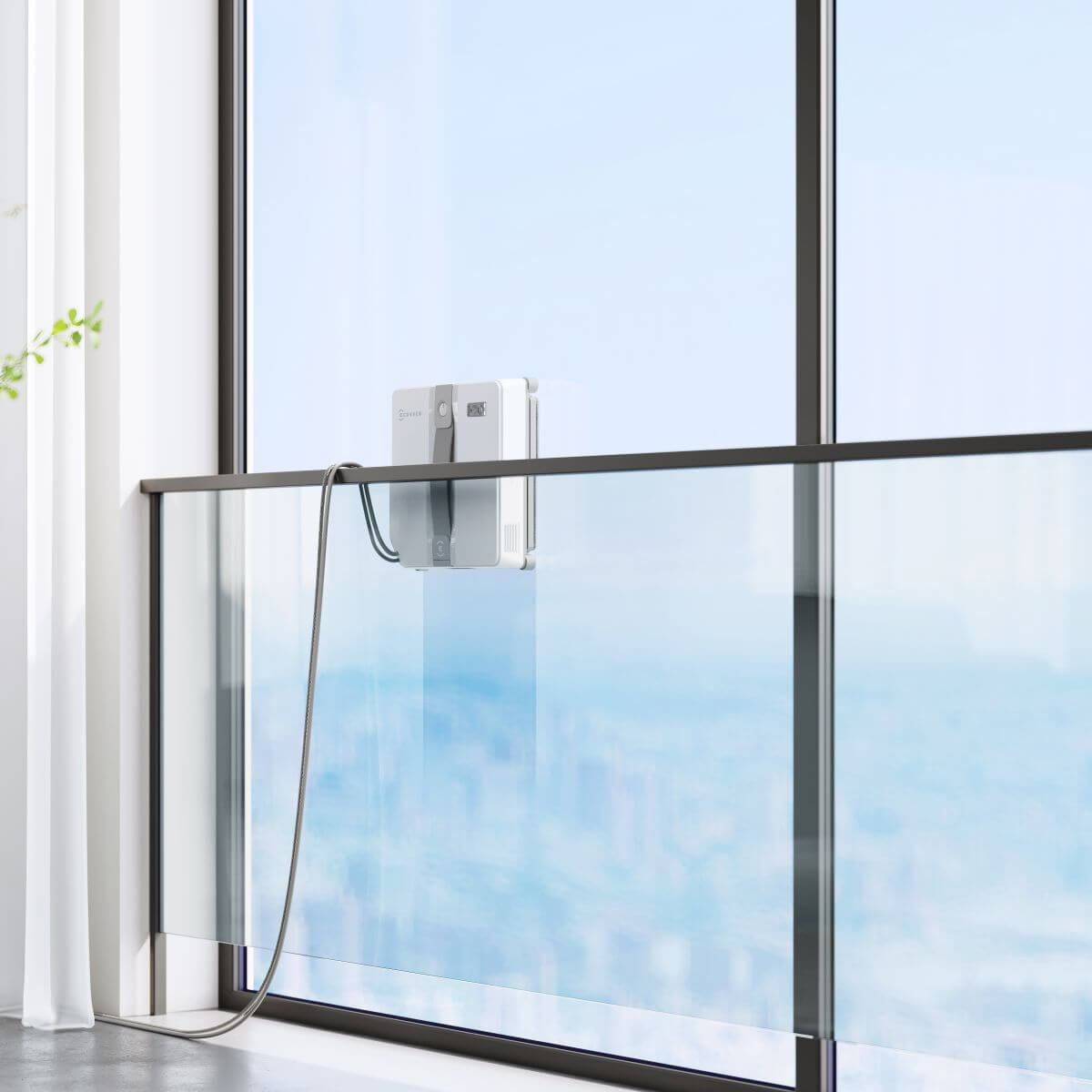 Robotic window cleaner ECOVACS WINBOT MINI grey