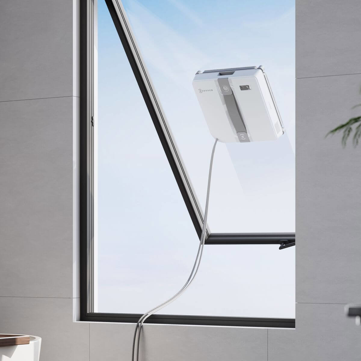 Robotic window cleaner ECOVACS WINBOT MINI grey