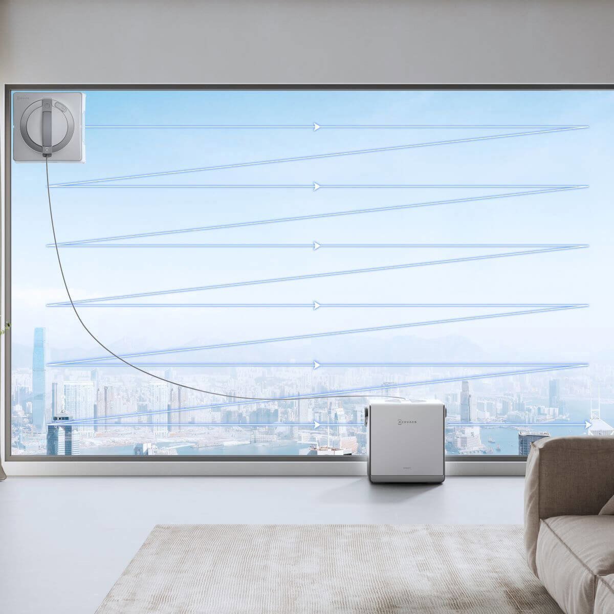 Robotický čistič oken ECOVACS WINBOT W2 PRO OMNI white