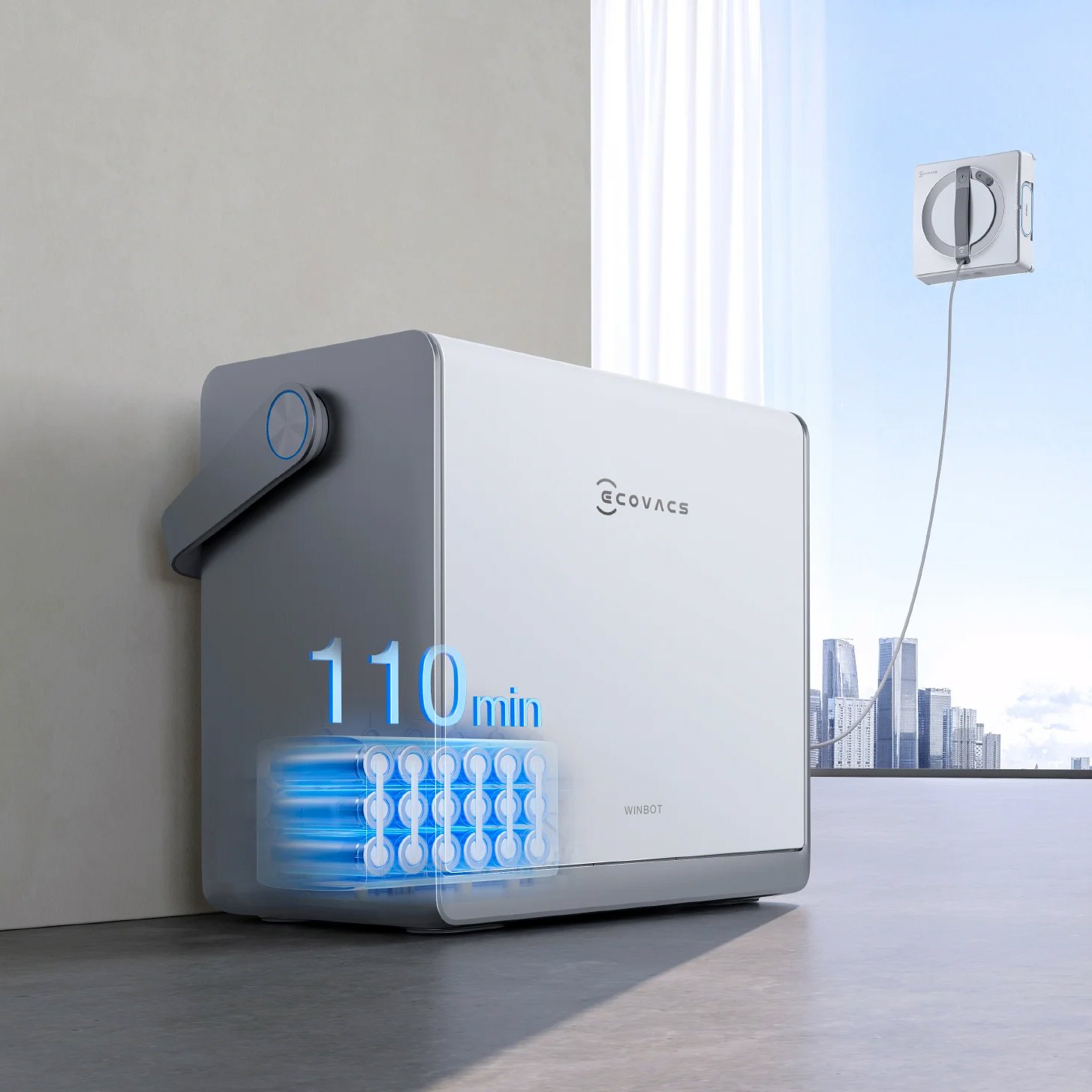 Robotický čistič oken ECOVACS WINBOT W2 PRO OMNI white