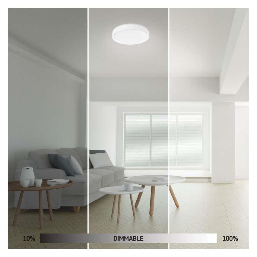 LED luster – stropné svietidlo EMOS Inteligentné LED svietidlo GoSmart, prisadené, kruhové, 30 W, CCT, stmievateľné, Wi-Fi