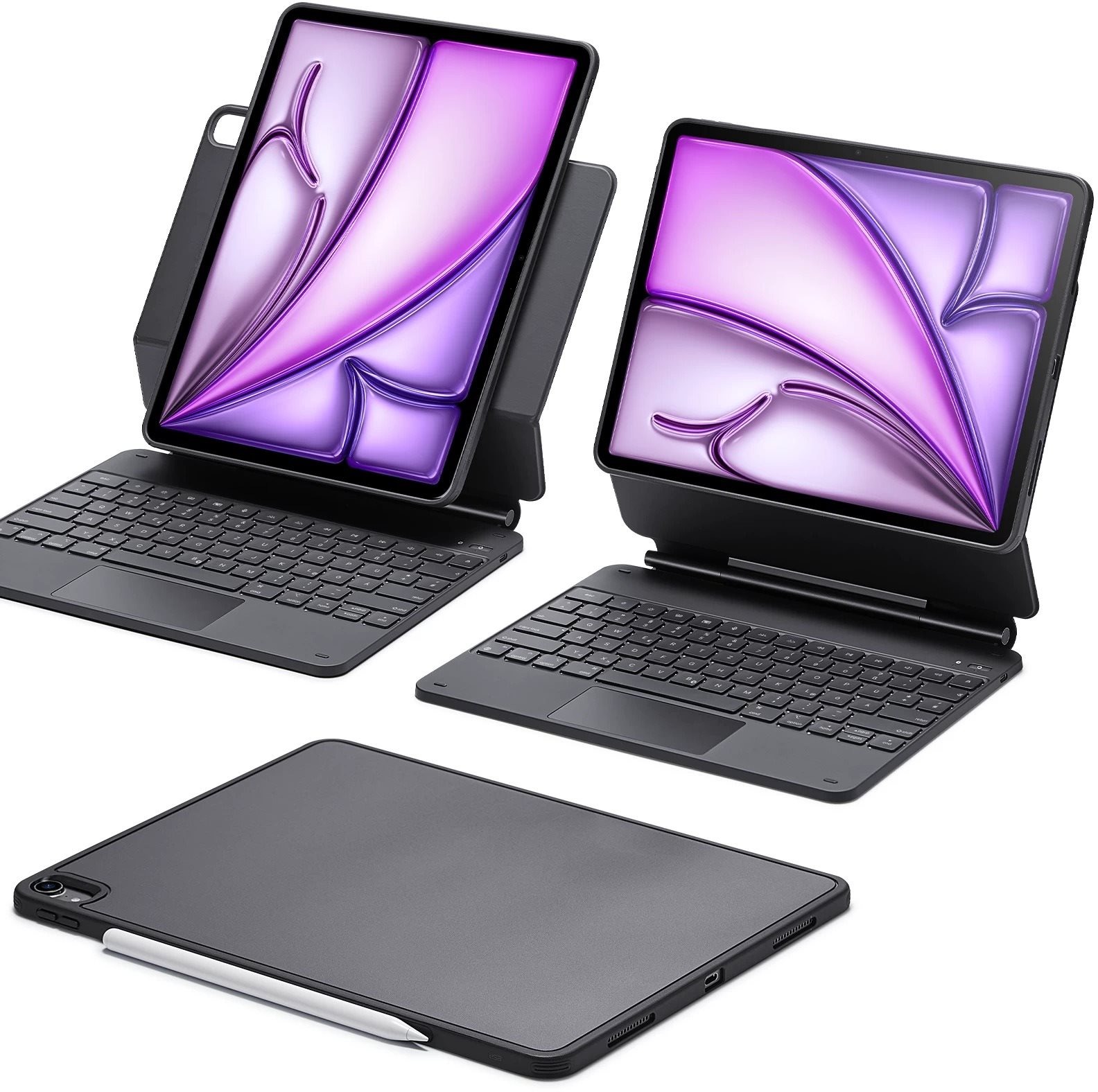 ESR Rebound Magnetic Keyboard Case 360, Compatible with iPad Air 13 (2024), US Layout, Black