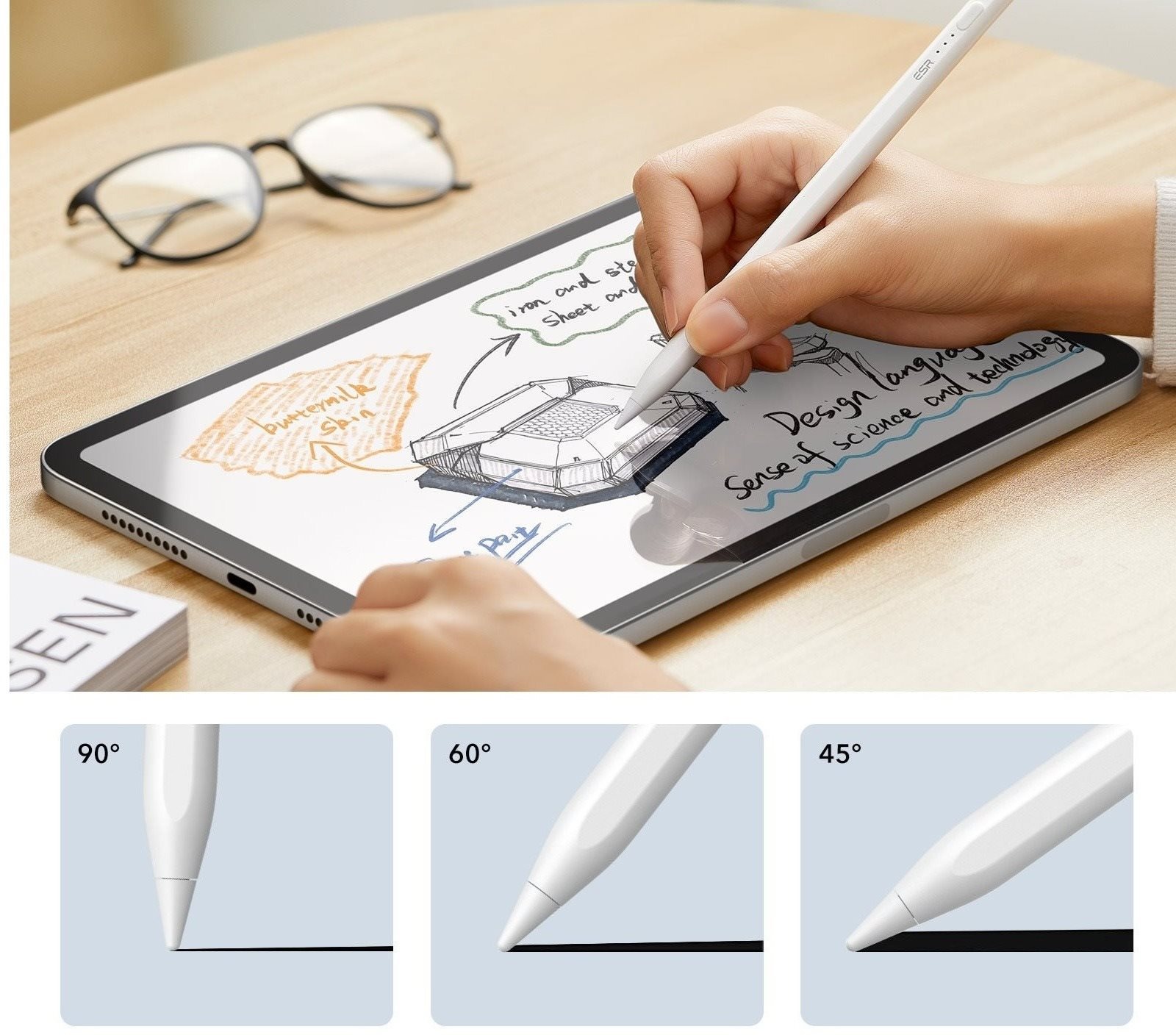 Touchpen (Stylus) ESR Digital Pencil, White