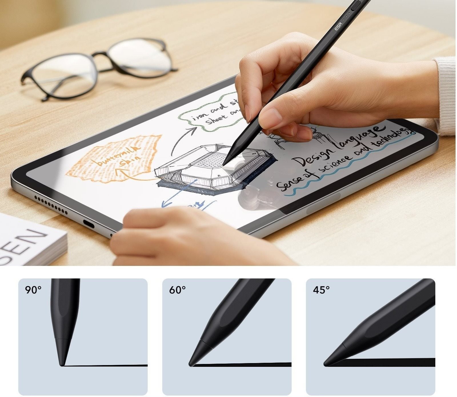 Touchpen (Stylus) ESR Digital Pencil, Black