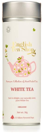 English Tea Shop Bílý čaj čistý v plechovce, bio