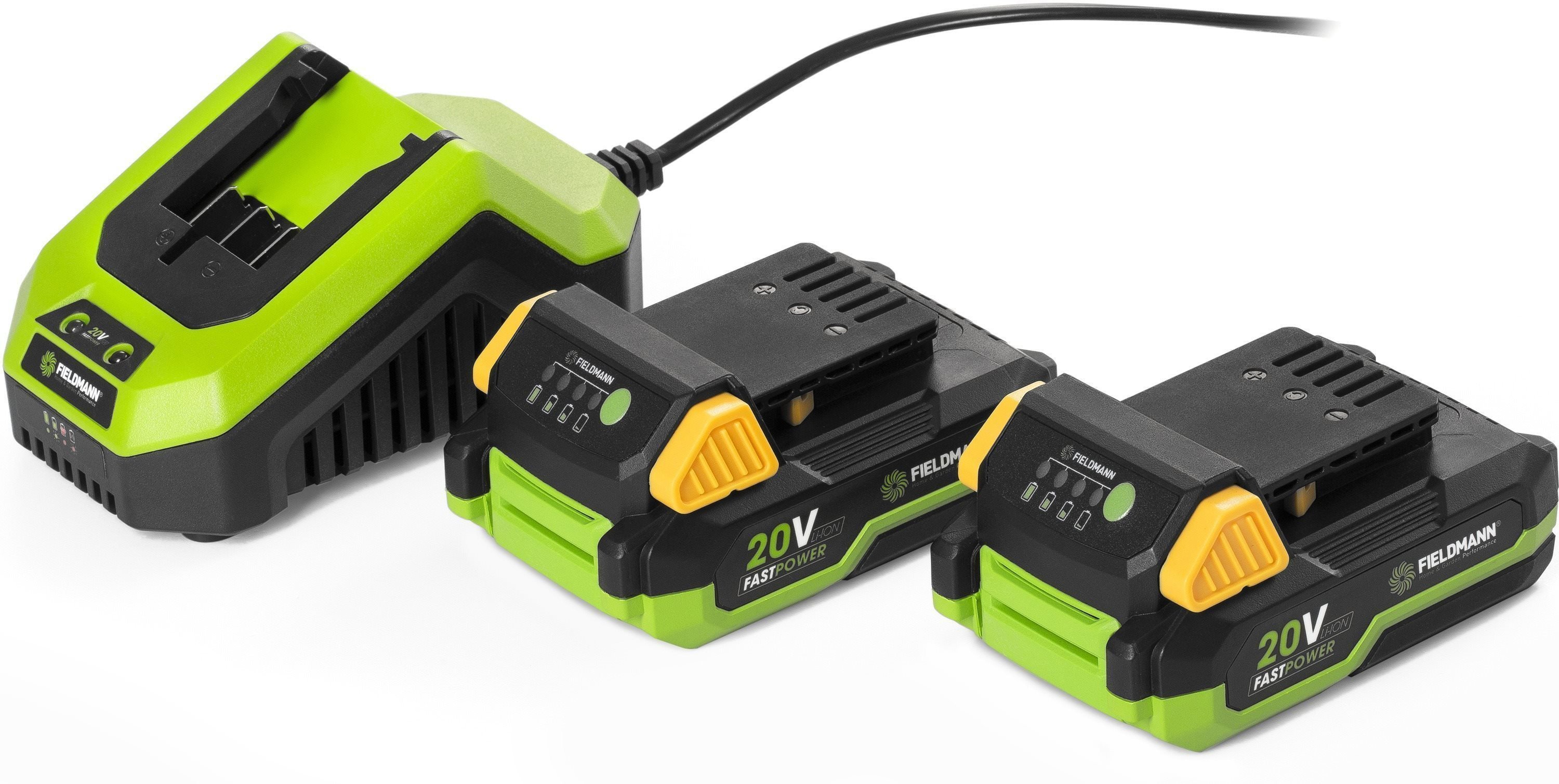 Aku sekačka FIELDMANN Rotační sekačka AKU FZR 70335-A 2x20V (2x2 Ah)