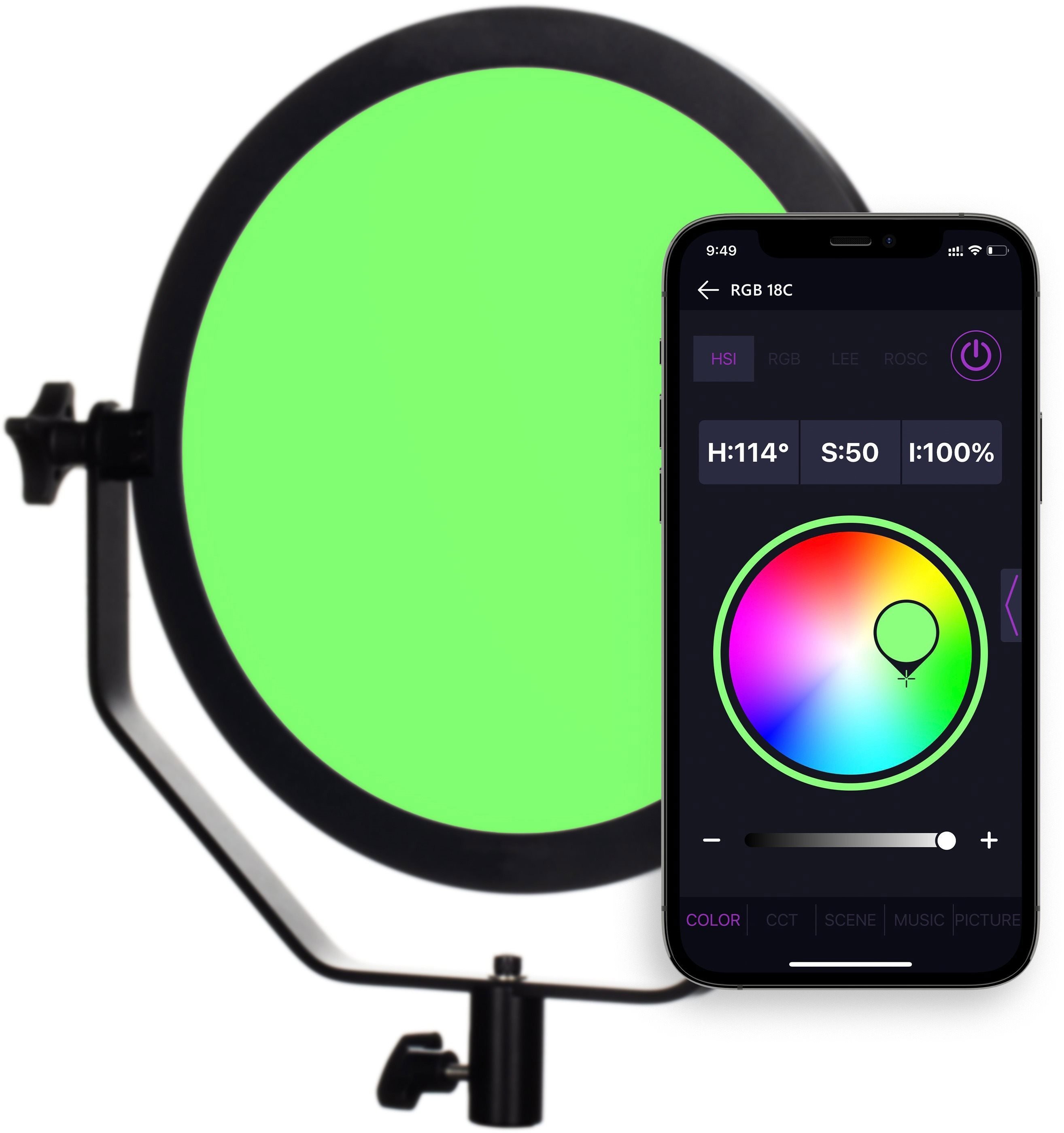 Fotosvětlo FOMEI LED RGB 18C