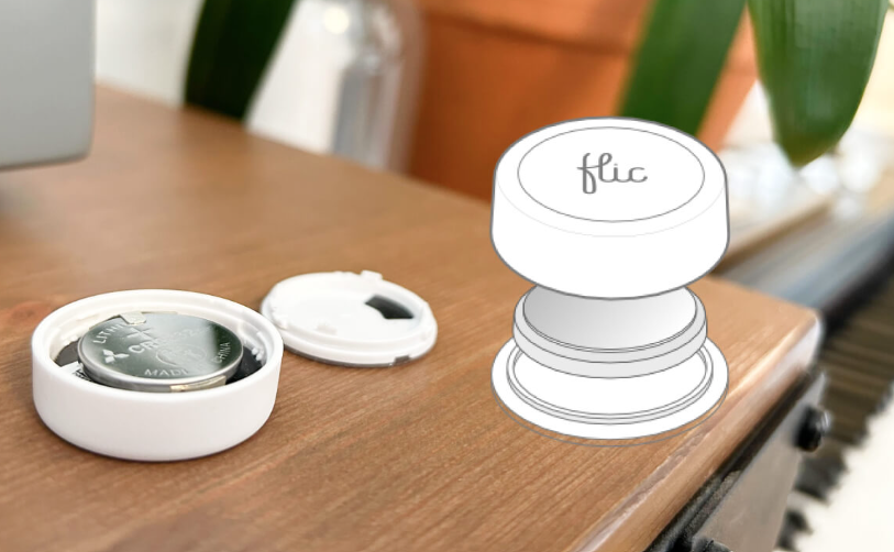 Inteligentné bezdrôtové tlačidlo Flic Button – rozširujúca sada, biela