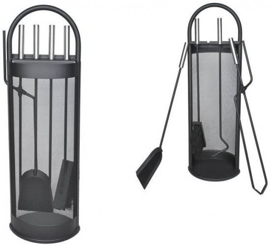 Fireplace tools Kaminer 4165 Fireplace tools made of steel - five parts
