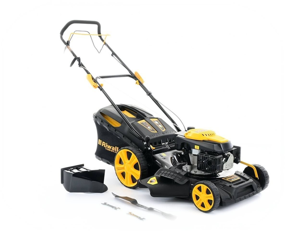 Benzínová sekačka RIWALL PRO Rotační sekačka benzínová s pojezdem 4v1 RPM 5135