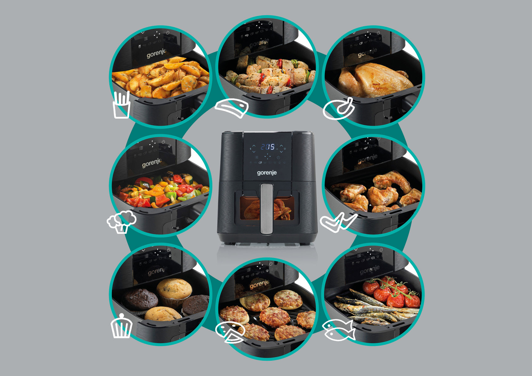 Horkovzdušná fritéza GORENJE AF1350DWB