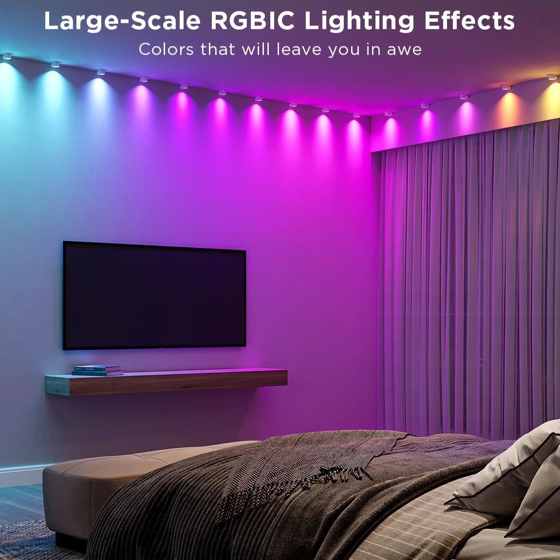 Stropné LED svetlo Govee RGBIC LED String Downlights