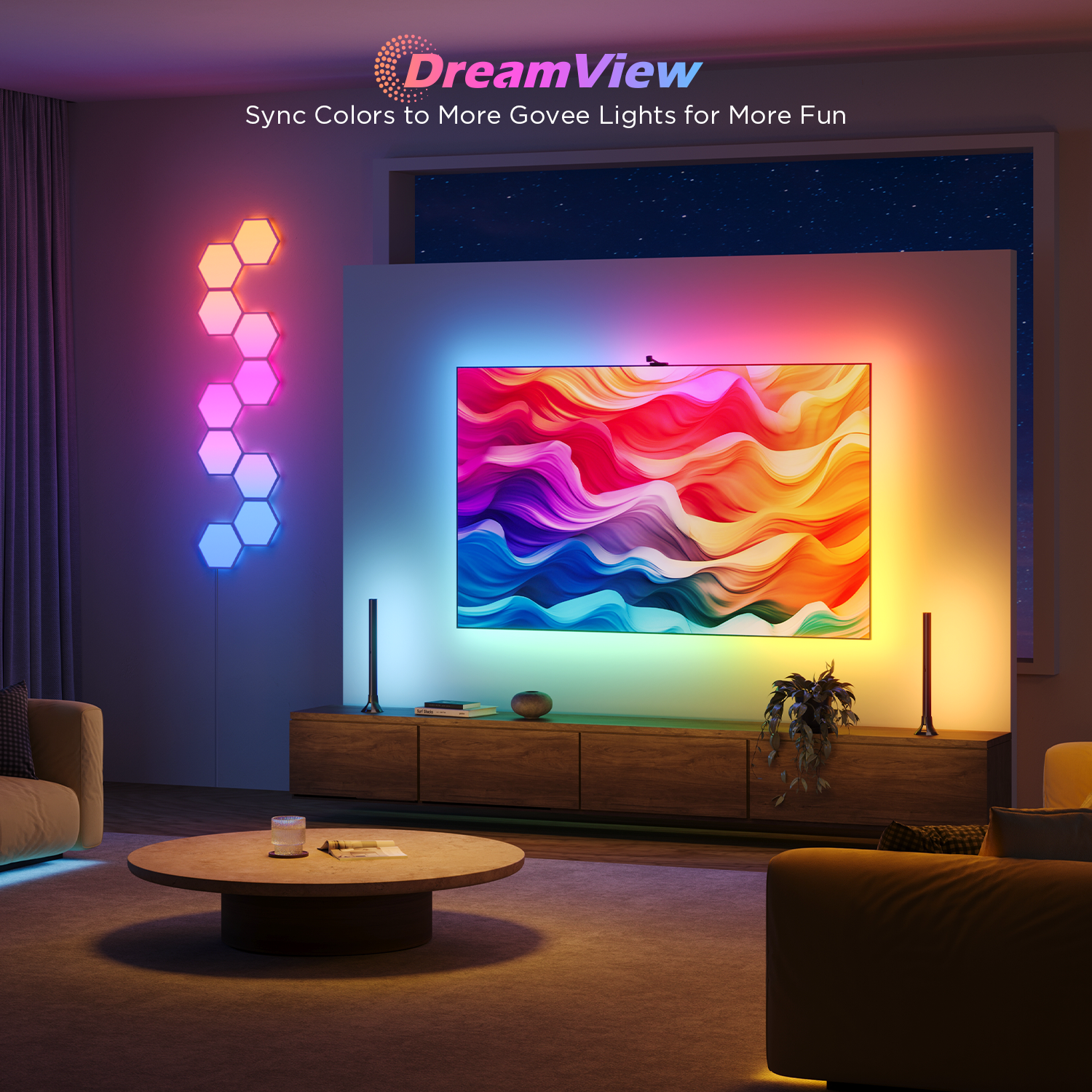 LED pásek Govee Backlight 3S Netflix TV 55-65 SMART LED podsvícení RGBICW