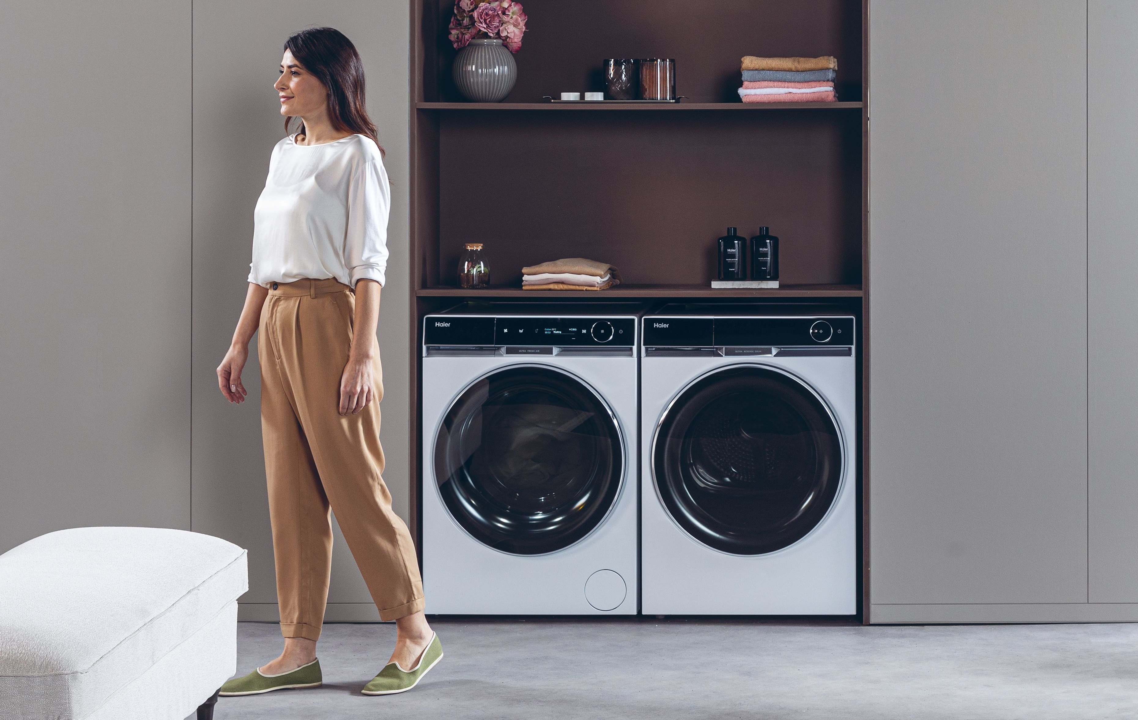 Sušička bielizne HAIER HD90-A3Q397U1-S