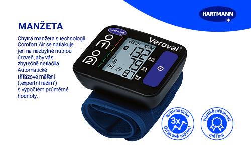 Tlakoměr zápěstní HARTMANN Veroval compact + connect