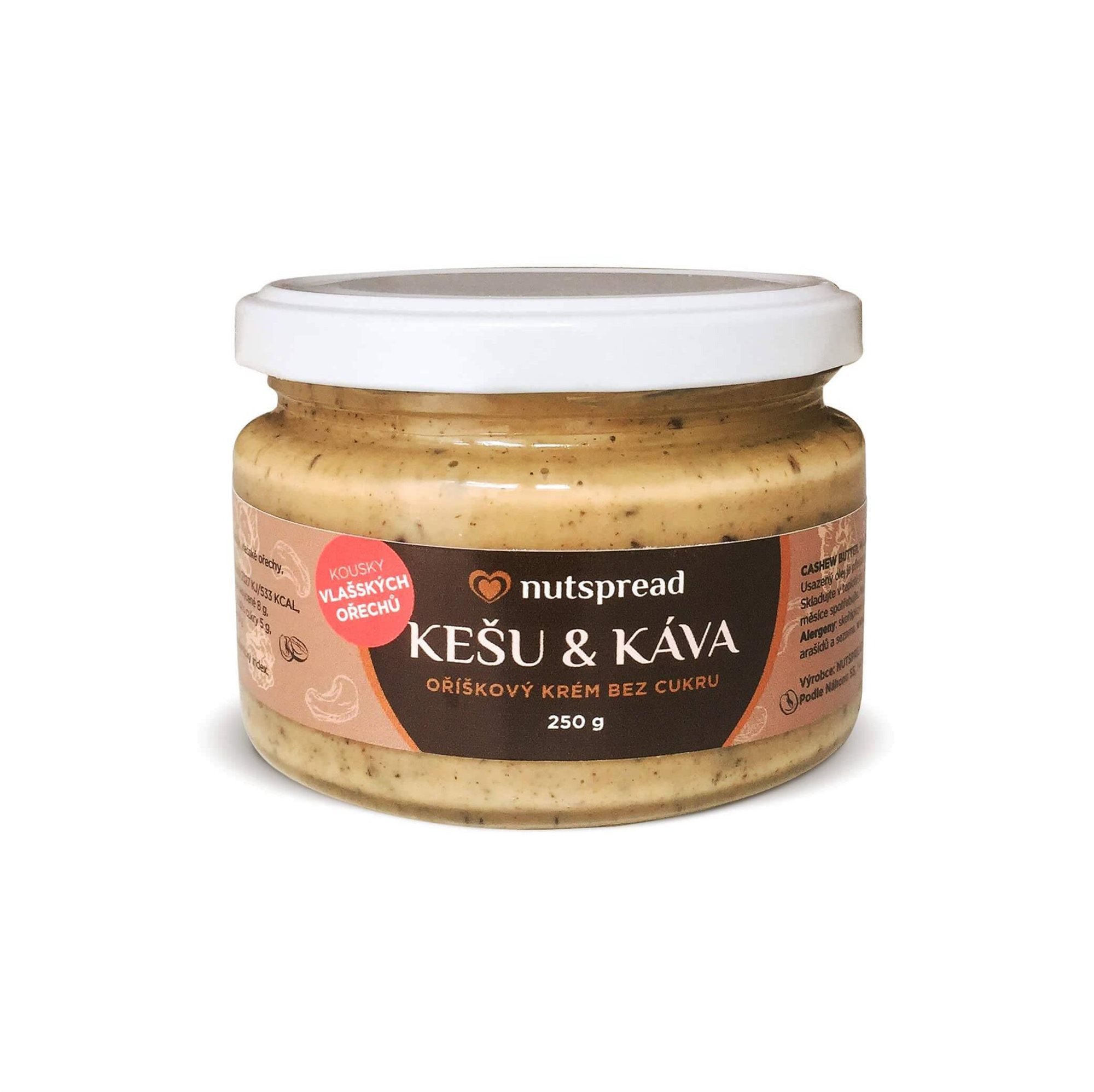Nutspread Cashew butter cream with coffee 250 g