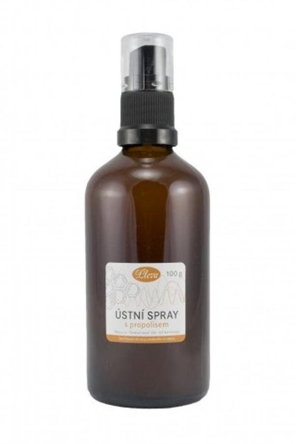 Ústní spray s propolisem ve skle Pleva 100 g
