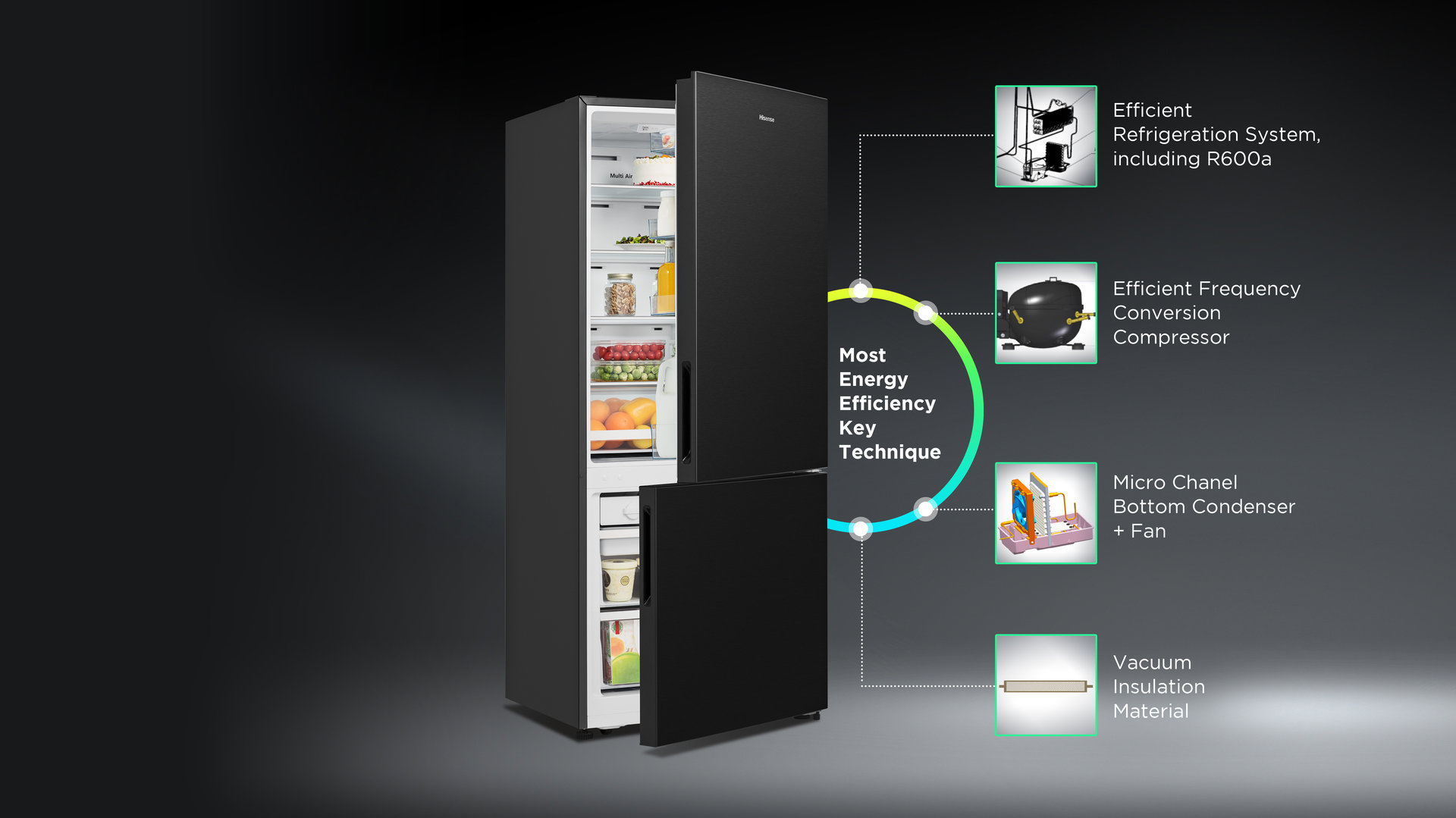 Lednice HISENSE RB440N4AFC