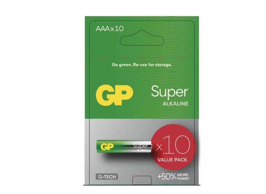 Jednorazová batéria GP Alkalická batéria Super AAA (LR03)