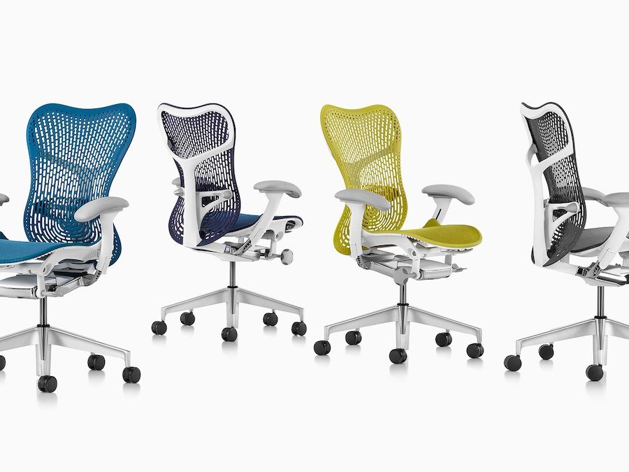 Kancelářská židle Herman Miller Mirra s opěrkou Bterfly