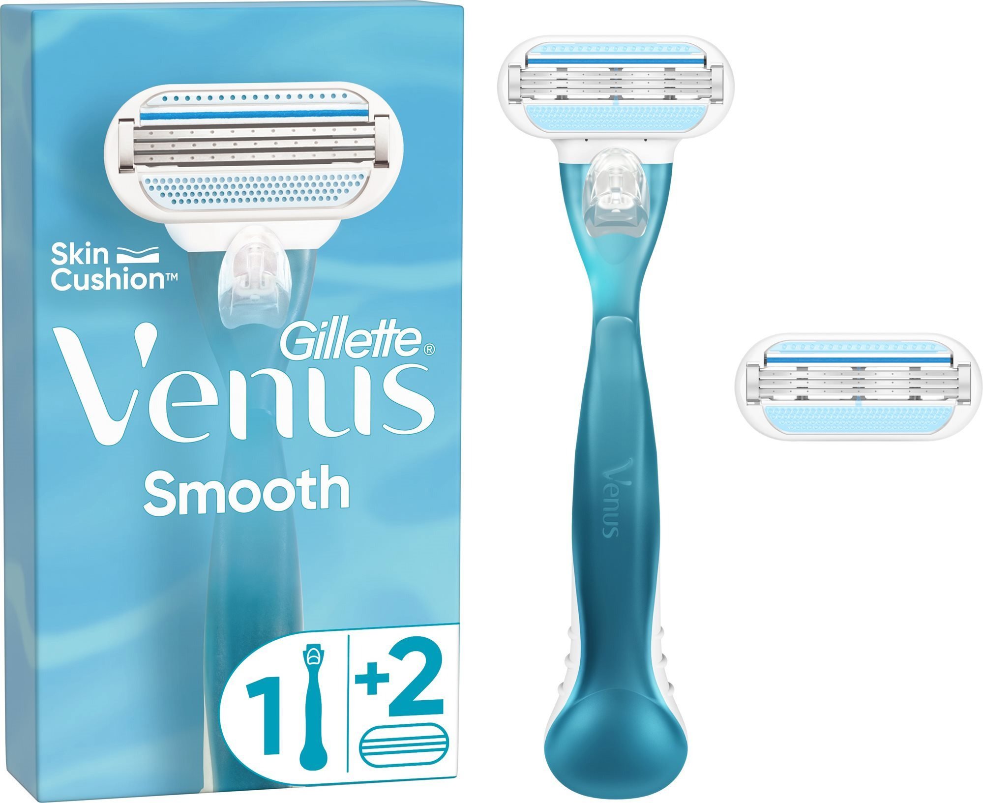 Dámský holicí strojek GILLETTE Venus Smooth Classic + hlavice 2 ks
