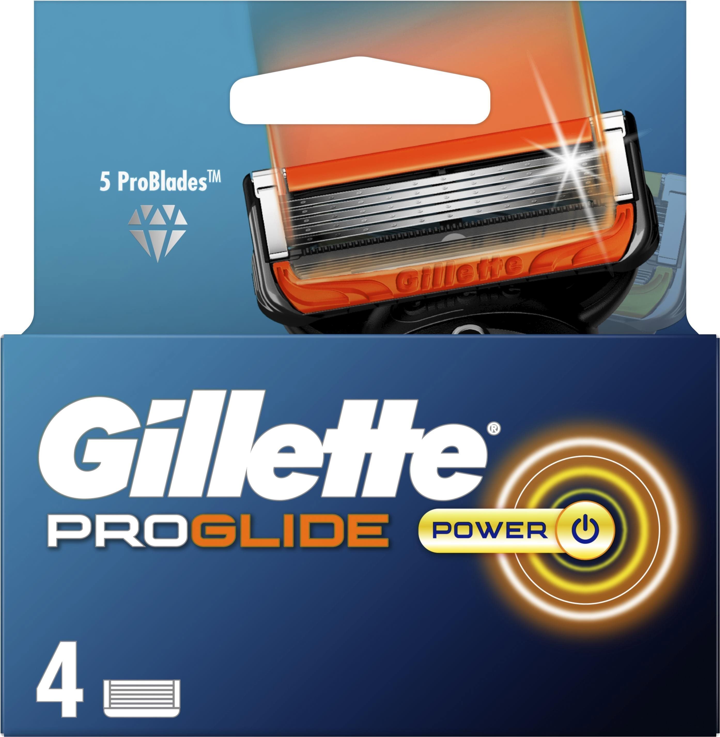Pánské náhradní hlavice GILLETTE Fusion5 ProGlide Power 4 ks