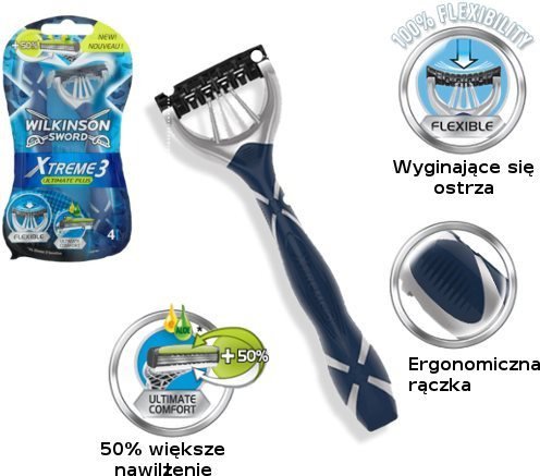 WILKINSON Xtreme3 Ultimate Plus 3+1 ks