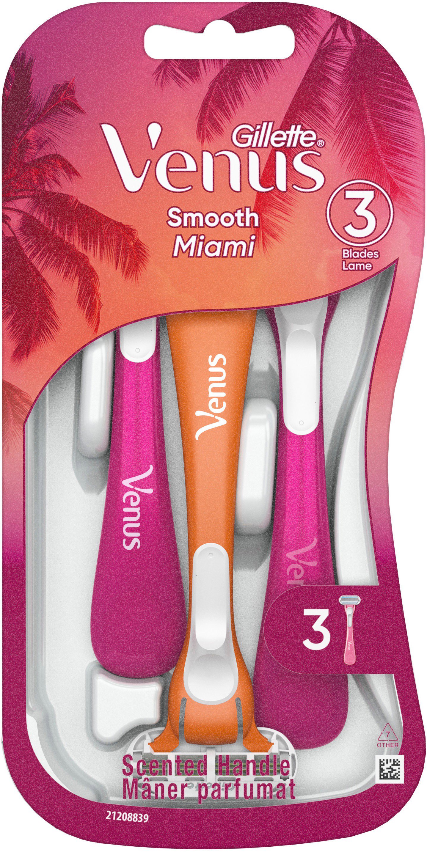 Dámská holítka GILLETTE Venus Smooth Miami 3 ks