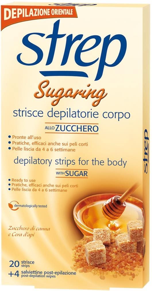 Depilační pásky STREP Sugaring Voskové pásky na tělo 20 ks