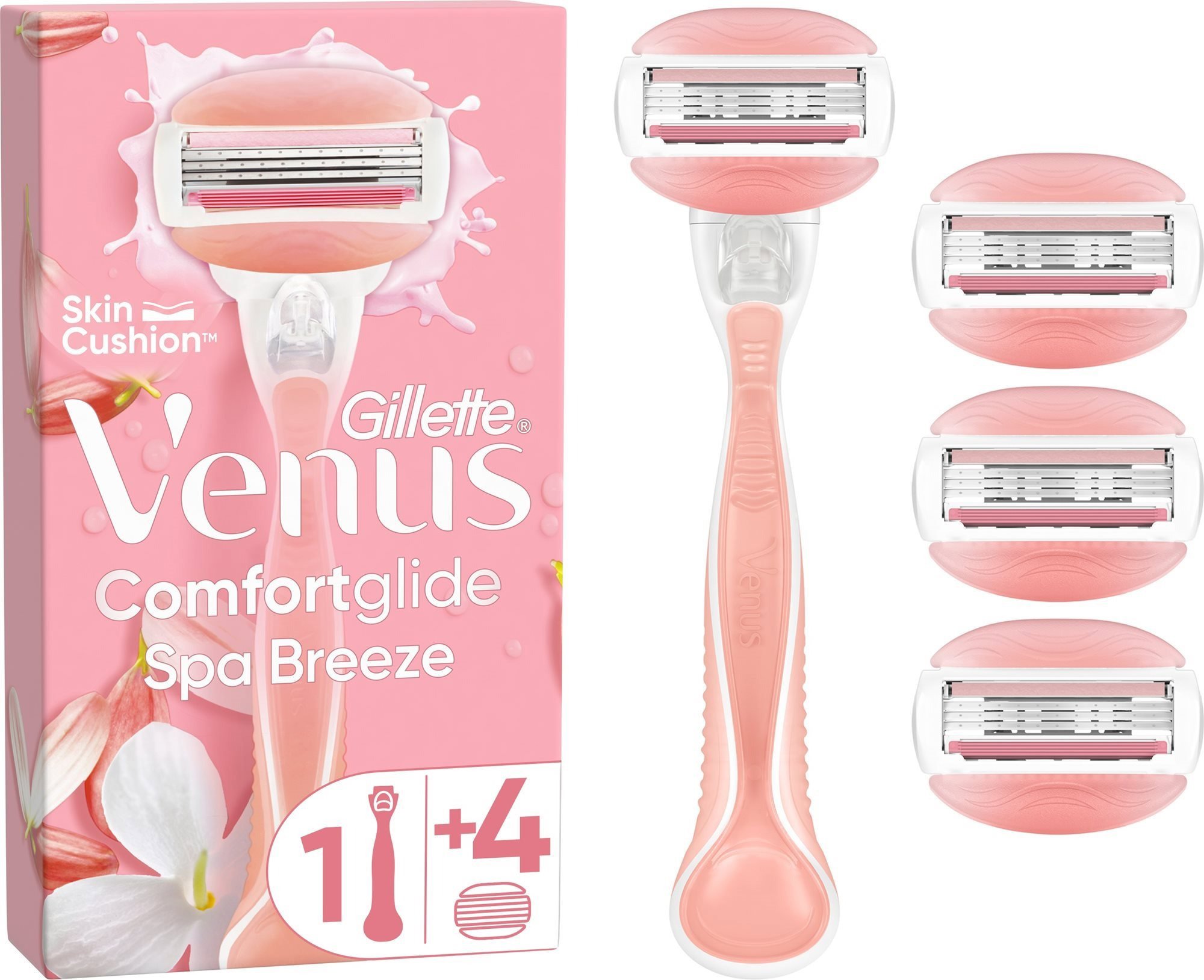 Dámský holicí strojek GILLETTE Venus ComfortGlide Spa Breeze + hlavice 4 ks