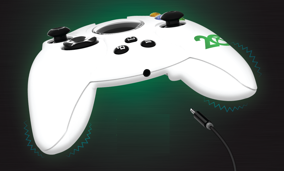 Hyperkin Duke Wired Controller (Xbox 20th Ann.LE) (White) Officially Licensed by Xbox
