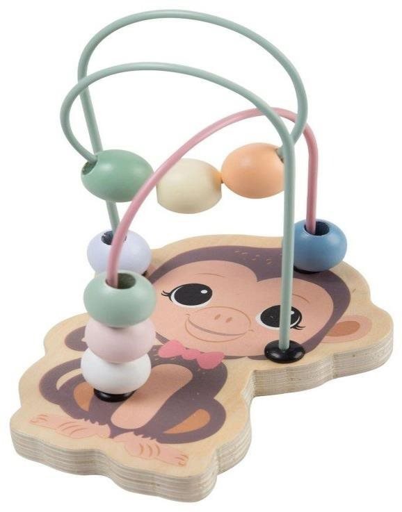 Jouéco The Wildies Family Dřevěný mini labyrint Monkey