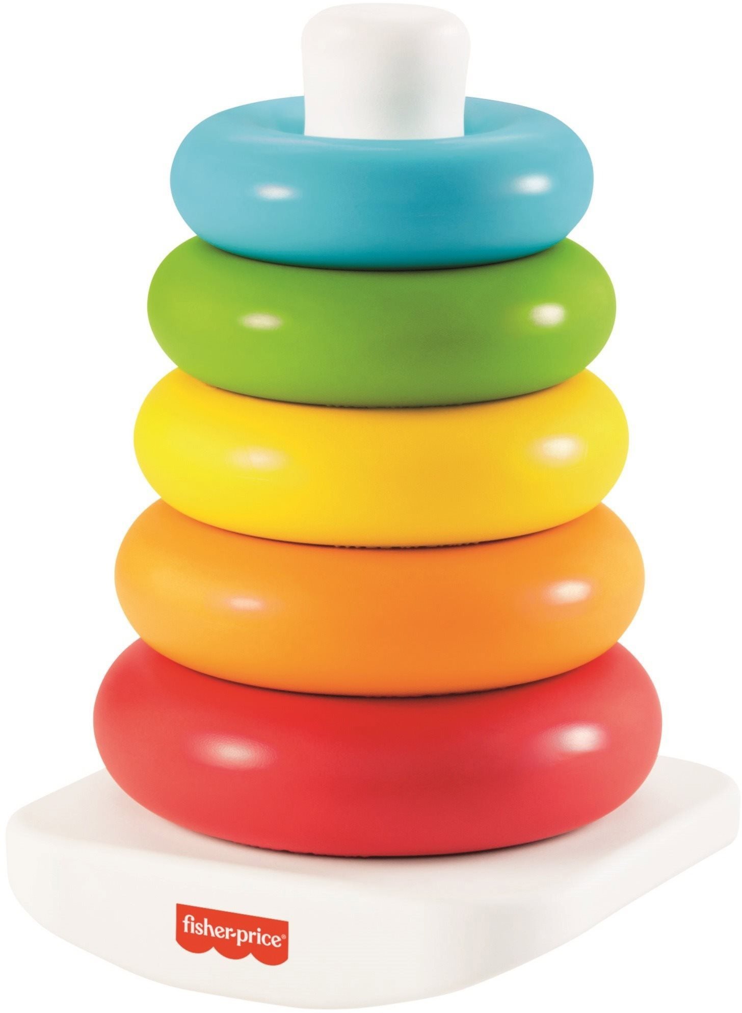 Navlékací kroužky Fisher-Price Eco kroužky na tyči