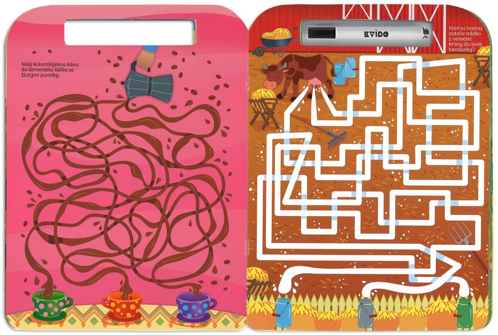 Ukázka ze sešitu Kvido Cestovní aktivity Labyrinty