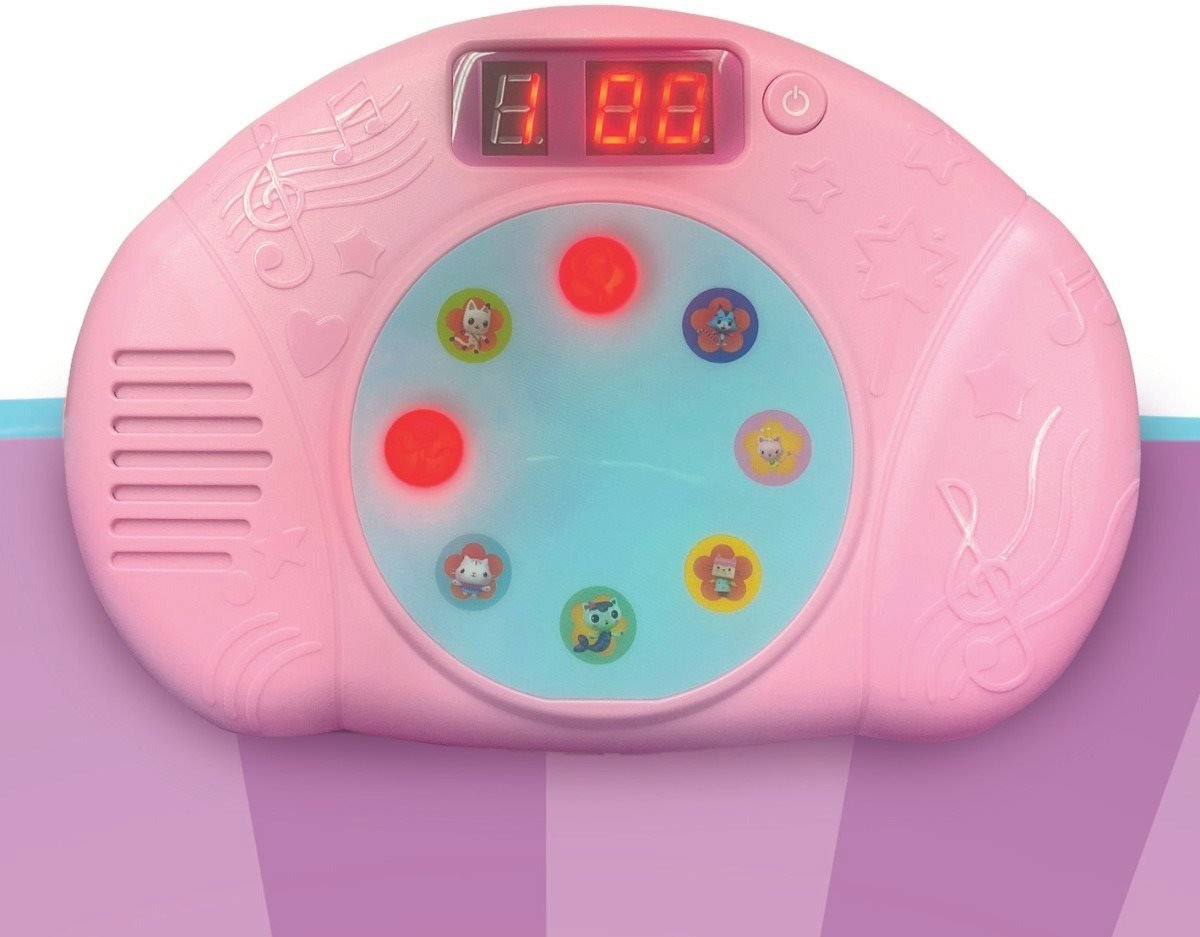 Lexibook Elektronická Bluetooth svítící taneční podložka Gabby's Dollhouse se 6 herními režimy