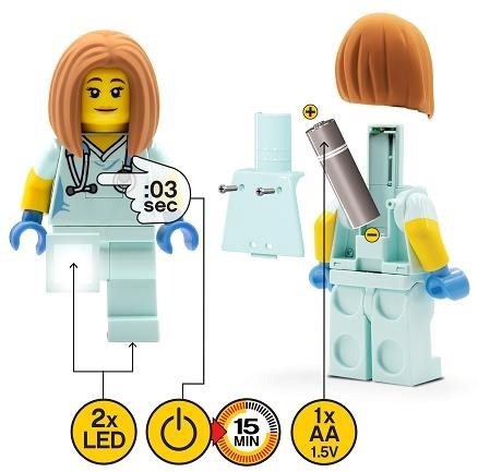 Svítící figurka LEGO Iconic Zdravotní sestra baterka