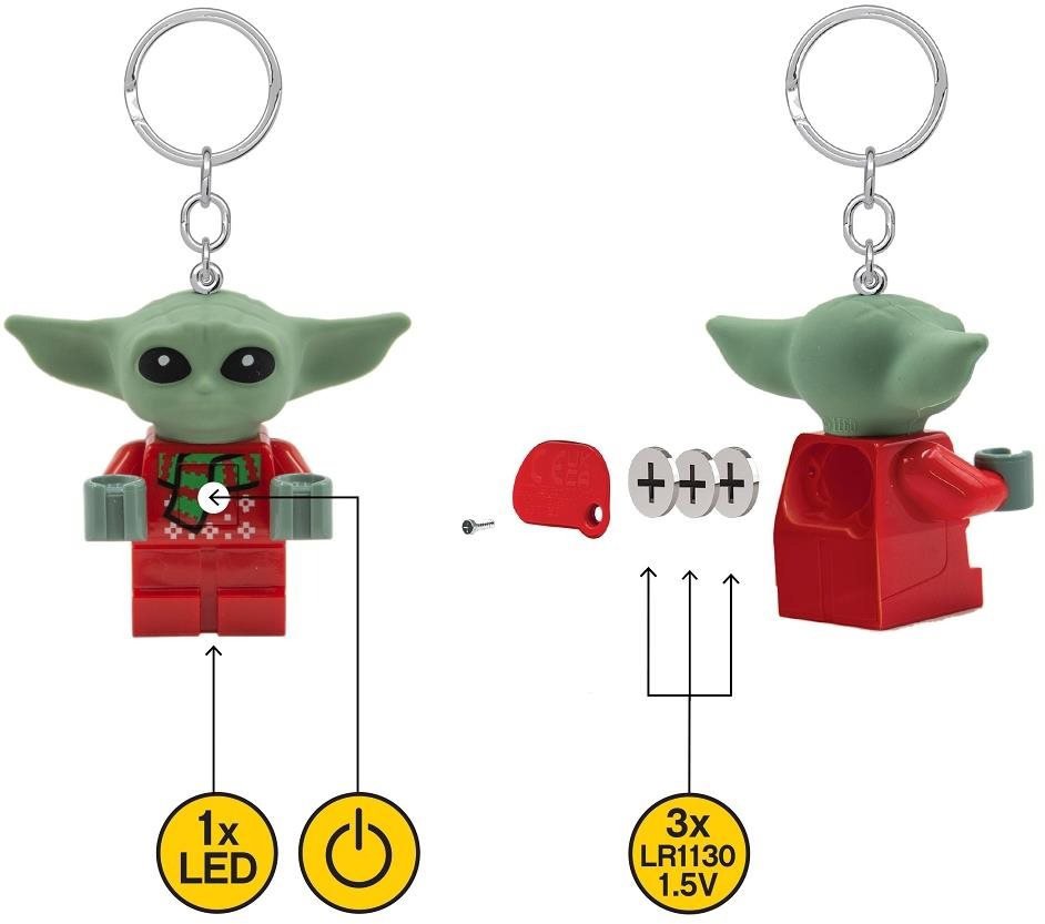 Svítící figurka LEGO Star Wars Baby Yoda ve svetru