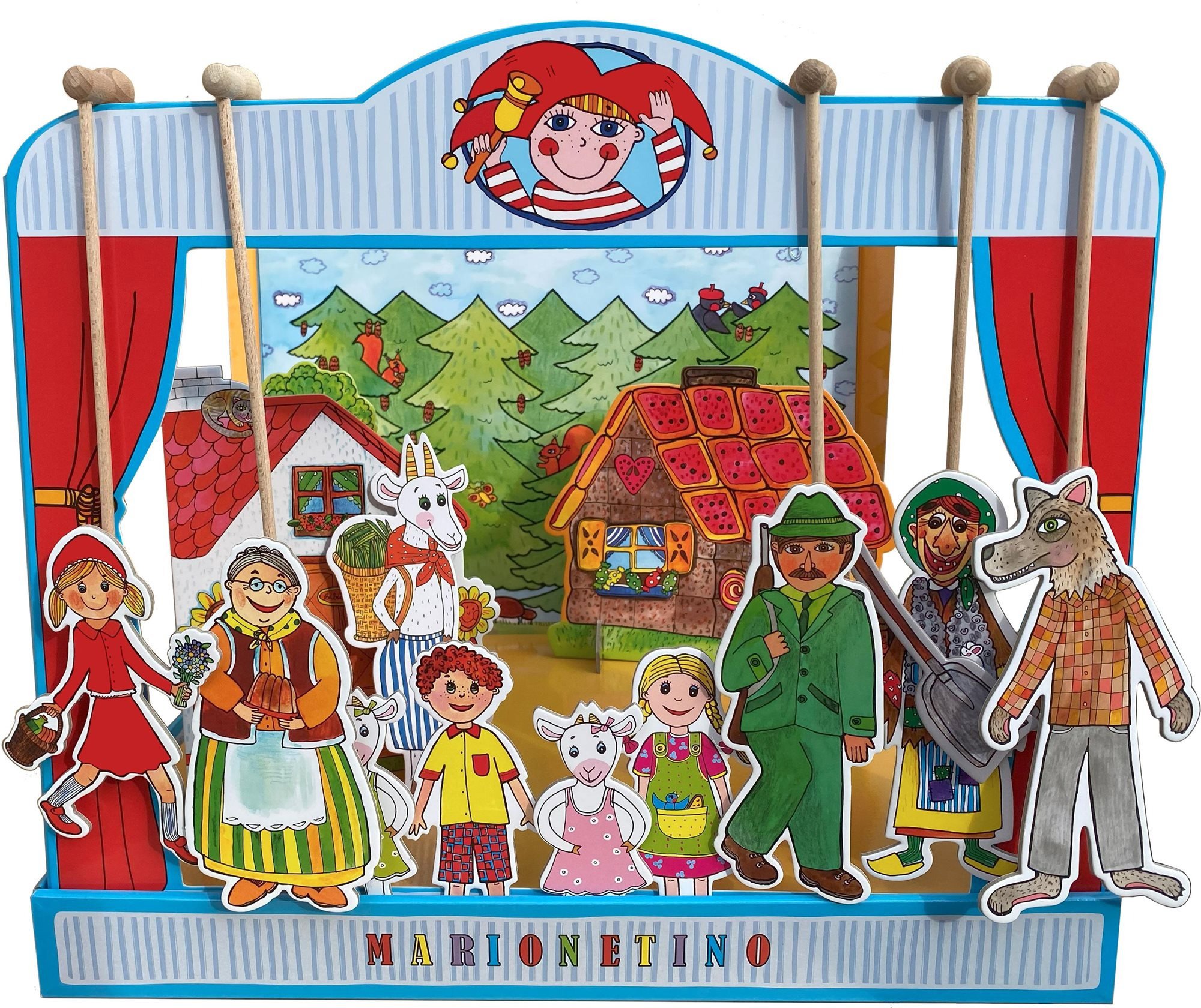 Marionetino Loutkové divadlo Trojpohádka Červená Karkulka