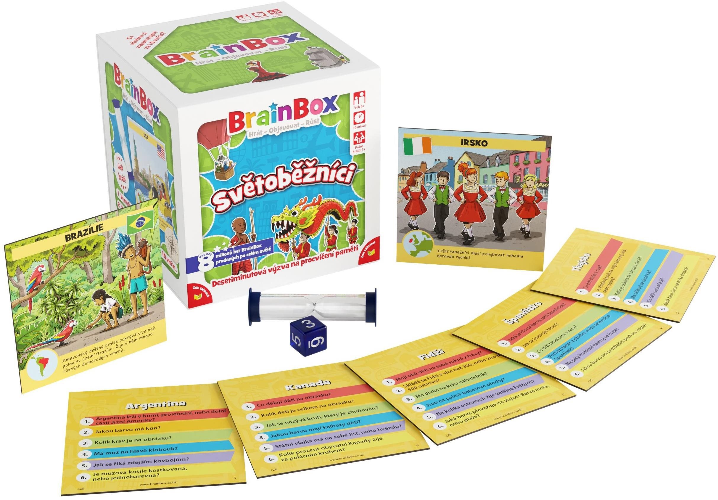 Postřehová hra BrainBox Světoběžníci