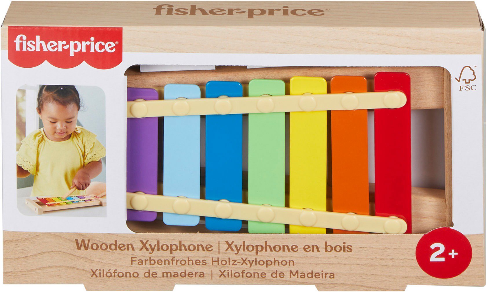 Xylofon pro děti Fisher-Price Dřevěný xylofon