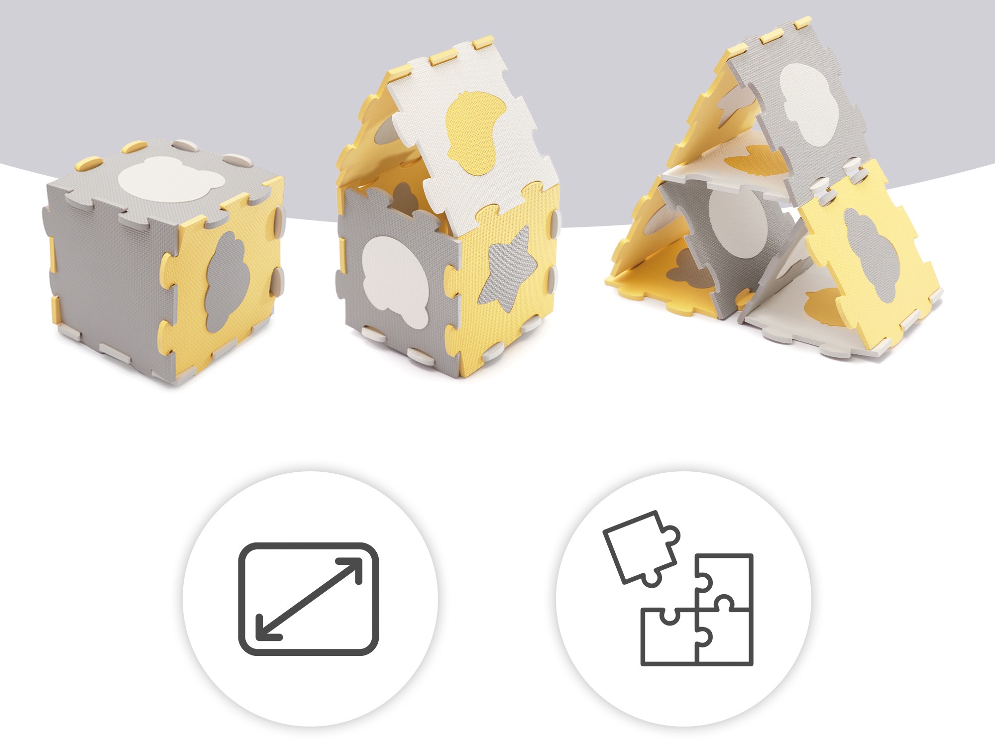 Pěnové puzzle Kinderkraft Select Luno