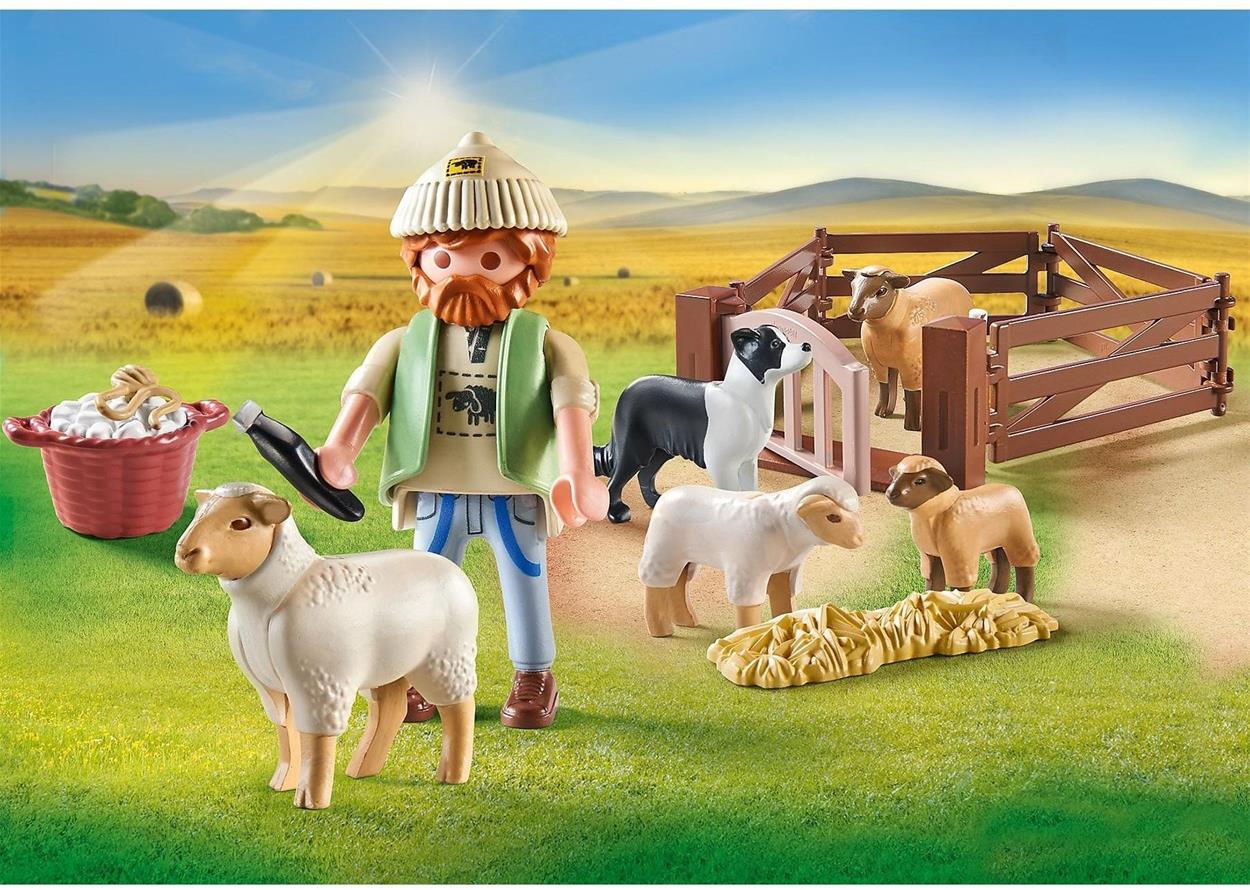 Stavebnice Playmobil Mladý pastýř s ovečkami