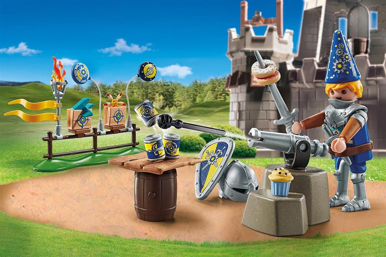 Stavebnice Playmobil Rytířovy narozeniny s rytířem v narozeninové čepici