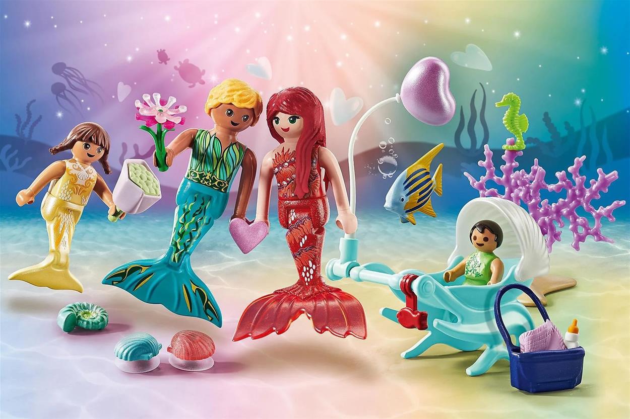 Stavebnice Playmobil Láskyplná rodina mořských panen