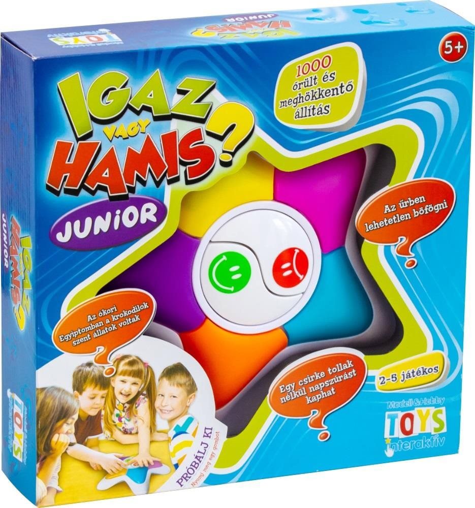 The board game Igaz vagy Hamis? Junior társasjáték
