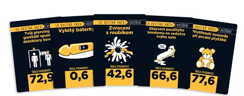 Karetní hra Shit Happens: 50 odstínů hnědi